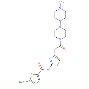 895571-59-2  2-Thiophenecarboxamide,5-methyl-N-[4-[2-[4-(1-methyl-4-piperidinyl)-1-piperazinyl]-2-oxoethyl]-2-thiazolyl]-