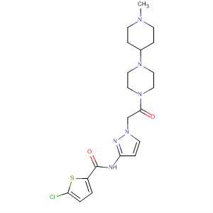 895571-68-3  2-Thiophenecarboxamide,5-chloro-N-[1-[2-[4-(1-methyl-4-piperidinyl)-1-piperazinyl]-2-oxoethyl]-1H-pyrazol-3-yl]-