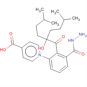 89562-87-8  4-Pyridinecarboxylic acid,2-[2-hydroxy-5-methyl-2-(3-methylbutyl)-1-oxohexyl]-1-phenylhydrazide