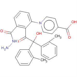 89562-88-9  4-Pyridinecarboxylic acid,2-[hydroxybis(2-methylphenyl)acetyl]-1-phenylhydrazide