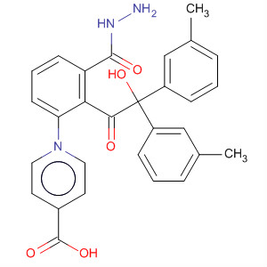 89562-89-0  4-Pyridinecarboxylic acid,2-[hydroxybis(3-methylphenyl)acetyl]-1-phenylhydrazide