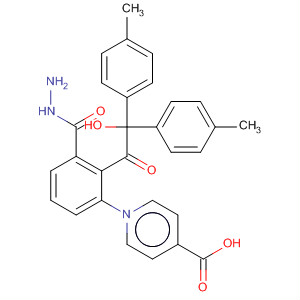 89562-90-3  4-Pyridinecarboxylic acid,2-[hydroxybis(4-methylphenyl)acetyl]-1-phenylhydrazide