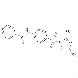 89565-33-3  4-Pyridinecarboxamide,N-[4-[(3,5-dimethyl-1H-pyrazol-1-yl)sulfonyl]phenyl]-