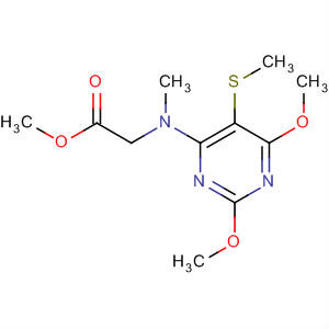 89587-84-8  Glycine, N-[2,6-dimethoxy-5-(methylthio)-4-pyrimidinyl]-N-methyl-,methyl ester