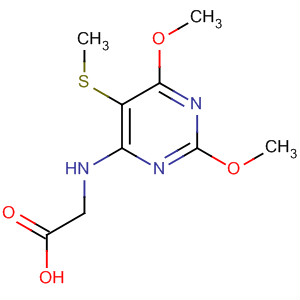 89587-85-9  Glycine, N-[2,6-dimethoxy-5-(methylthio)-4-pyrimidinyl]-