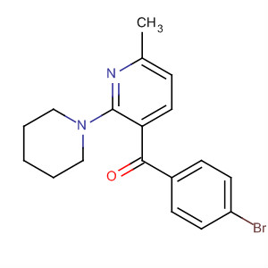 89596-07-6  Methanone, (4-bromophenyl)[6-methyl-2-(1-piperidinyl)-3-pyridinyl]-