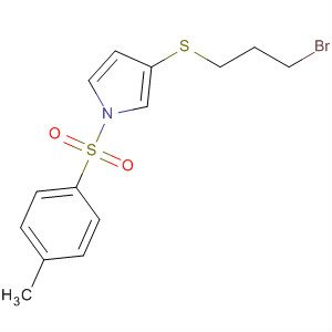 89597-69-3  1H-Pyrrole, 3-[(3-bromopropyl)thio]-1-[(4-methylphenyl)sulfonyl]-