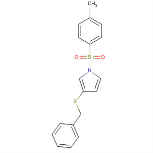 89597-72-8  1H-Pyrrole, 1-[(4-methylphenyl)sulfonyl]-3-[(phenylmethyl)thio]-