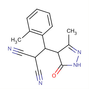89607-49-8  Propanedinitrile,[(4,5-dihydro-3-methyl-5-oxo-1H-pyrazol-4-yl)(2-methylphenyl)methyl]-