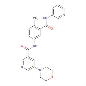 896157-11-2  3-Pyridinecarboxamide,N-[4-methyl-3-[(3-pyridinylamino)carbonyl]phenyl]-5-(4-morpholinyl)-