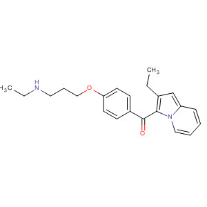 89622-84-4  Methanone, [4-[3-(ethylamino)propoxy]phenyl](2-ethyl-3-indolizinyl)-