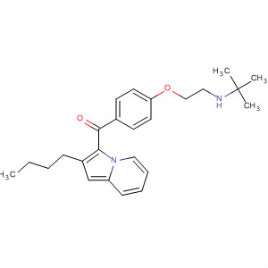 89622-93-5  Methanone,(2-butyl-3-indolizinyl)[4-[2-[(1,1-dimethylethyl)amino]ethoxy]phenyl]-