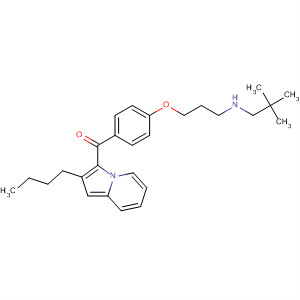 89623-01-8  Methanone,(2-butyl-3-indolizinyl)[4-[3-[(2,2-dimethylpropyl)amino]propoxy]phenyl]-