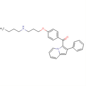 89623-09-6  Methanone, [4-[3-(butylamino)propoxy]phenyl](2-phenyl-3-indolizinyl)-