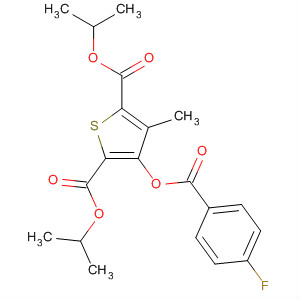 89626-69-7  2,5-Thiophenedicarboxylic acid, 3-[(4-fluorobenzoyl)oxy]-4-methyl-,bis(1-methylethyl) ester