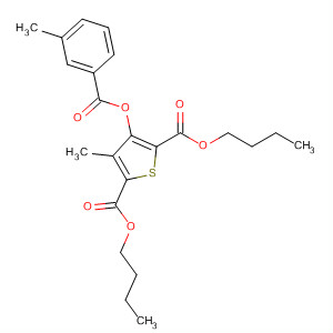 89626-79-9  2,5-Thiophenedicarboxylic acid, 3-methyl-4-[(3-methylbenzoyl)oxy]-,dibutyl ester