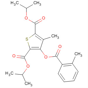 89626-81-3  2,5-Thiophenedicarboxylic acid, 3-methyl-4-[(2-methylbenzoyl)oxy]-,bis(1-methylethyl) ester