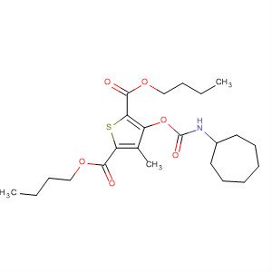 89628-28-4  2,5-Thiophenedicarboxylic acid,3-[[(cycloheptylamino)carbonyl]oxy]-4-methyl-, dibutyl ester