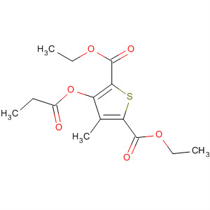 89628-33-1  2,5-Thiophenedicarboxylic acid, 3-methyl-4-(1-oxopropoxy)-, diethylester