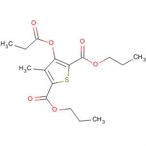 89628-34-2  2,5-Thiophenedicarboxylic acid, 3-methyl-4-(1-oxopropoxy)-, dipropylester