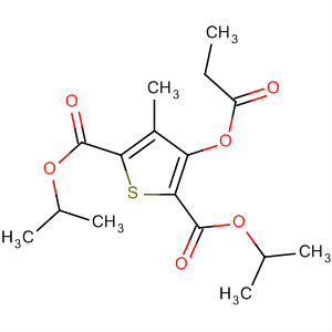 89628-35-3  2,5-Thiophenedicarboxylic acid, 3-methyl-4-(1-oxopropoxy)-,bis(1-methylethyl) ester