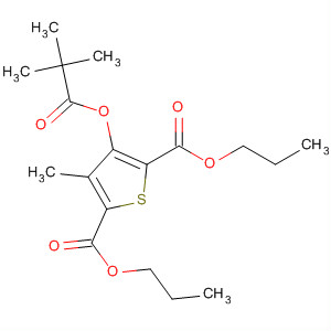 89628-38-6  2,5-Thiophenedicarboxylic acid,3-(2,2-dimethyl-1-oxopropoxy)-4-methyl-, dipropyl ester