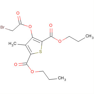 89628-41-1  2,5-Thiophenedicarboxylic acid, 3-[(bromoacetyl)oxy]-4-methyl-,dipropyl ester