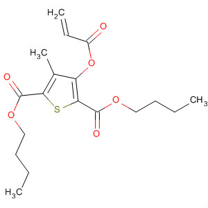 89628-49-9  2,5-Thiophenedicarboxylic acid, 3-methyl-4-[(1-oxo-2-propenyl)oxy]-,dibutyl ester