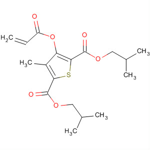 89628-50-2  2,5-Thiophenedicarboxylic acid, 3-methyl-4-[(1-oxo-2-propenyl)oxy]-,bis(2-methylpropyl) ester