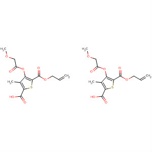 89628-71-7  2,5-Thiophenedicarboxylic acid, 3-[(methoxyacetyl)oxy]-4-methyl-,di-2-propenyl ester