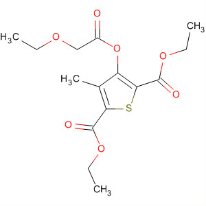 89628-72-8  2,5-Thiophenedicarboxylic acid, 3-[(ethoxyacetyl)oxy]-4-methyl-, diethylester