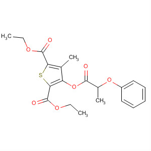 89628-80-8  2,5-Thiophenedicarboxylic acid, 3-methyl-4-(1-oxo-2-phenoxypropoxy)-,diethyl ester