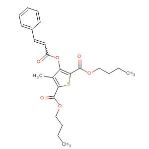 89628-85-3  2,5-Thiophenedicarboxylic acid,3-methyl-4-[(1-oxo-3-phenyl-2-propenyl)oxy]-, dibutyl ester