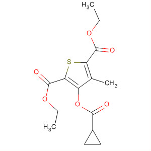 89628-87-5  2,5-Thiophenedicarboxylic acid, 3-[(cyclopropylcarbonyl)oxy]-4-methyl-,diethyl ester