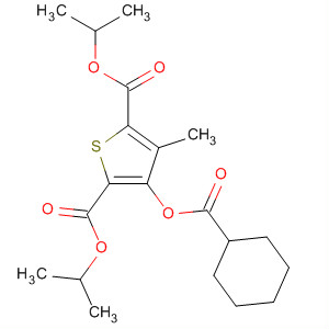 89628-90-0  2,5-Thiophenedicarboxylic acid, 3-[(cyclohexylcarbonyl)oxy]-4-methyl-,bis(1-methylethyl) ester