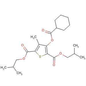 89628-92-2  2,5-Thiophenedicarboxylic acid, 3-[(cyclohexylcarbonyl)oxy]-4-methyl-,bis(2-methylpropyl) ester