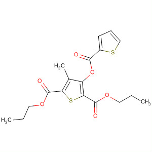 89628-95-5  2,5-Thiophenedicarboxylic acid, 3-methyl-4-[(2-thienylcarbonyl)oxy]-,dipropyl ester