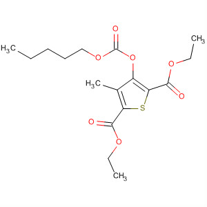 89629-03-8  2,5-Thiophenedicarboxylic acid, 3-methyl-4-[[(pentyloxy)carbonyl]oxy]-,diethyl ester