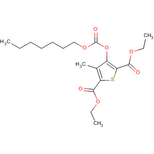 89629-04-9  2,5-Thiophenedicarboxylic acid, 3-[[(heptyloxy)carbonyl]oxy]-4-methyl-,diethyl ester