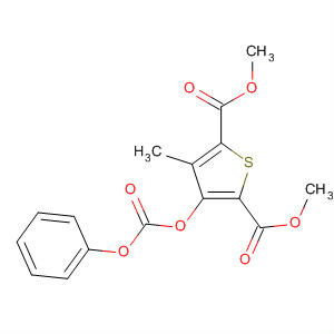 89629-09-4  2,5-Thiophenedicarboxylic acid, 3-methyl-4-[(phenoxycarbonyl)oxy]-,dimethyl ester