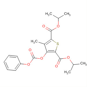 89629-12-9  2,5-Thiophenedicarboxylic acid, 3-methyl-4-[(phenoxycarbonyl)oxy]-,bis(1-methylethyl) ester