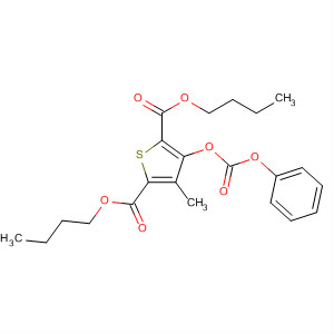 89629-13-0  2,5-Thiophenedicarboxylic acid, 3-methyl-4-[(phenoxycarbonyl)oxy]-,dibutyl ester