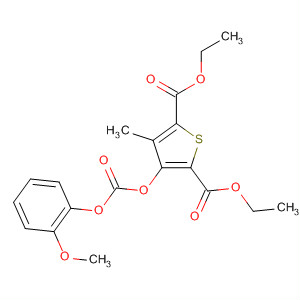 89629-16-3  2,5-Thiophenedicarboxylic acid,3-[[(2-methoxyphenoxy)carbonyl]oxy]-4-methyl-, diethyl ester