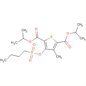 89629-54-9  2,5-Thiophenedicarboxylic acid, 3-[(butylsulfonyl)oxy]-4-methyl-,bis(1-methylethyl) ester