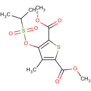 89629-79-8  2,5-Thiophenedicarboxylic acid,3-methyl-4-[[(1-methylethyl)sulfonyl]oxy]-, dimethyl ester