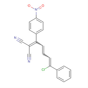 89630-09-1  Propanedinitrile,[5-chloro-1-(4-nitrophenyl)-5-phenyl-2,4-pentadienylidene]-