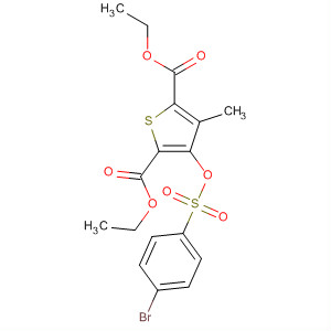 89643-68-5  2,5-Thiophenedicarboxylic acid,3-[[(4-bromophenyl)sulfonyl]oxy]-4-methyl-, diethyl ester