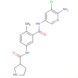 896444-88-5  3-Pyrrolidinecarboxamide,N-[3-[[(6-amino-5-chloro-3-pyridinyl)amino]carbonyl]-4-methylphenyl]-