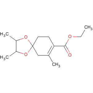 89654-05-7  1,4-Dioxaspiro[4.5]dec-7-ene-8-carboxylic acid, 2,3,7-trimethyl-, ethylester