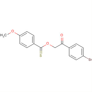 89664-84-6  Benzenecarbothioic acid, 4-methoxy-, S-[2-(4-bromophenyl)-2-oxoethyl]ester